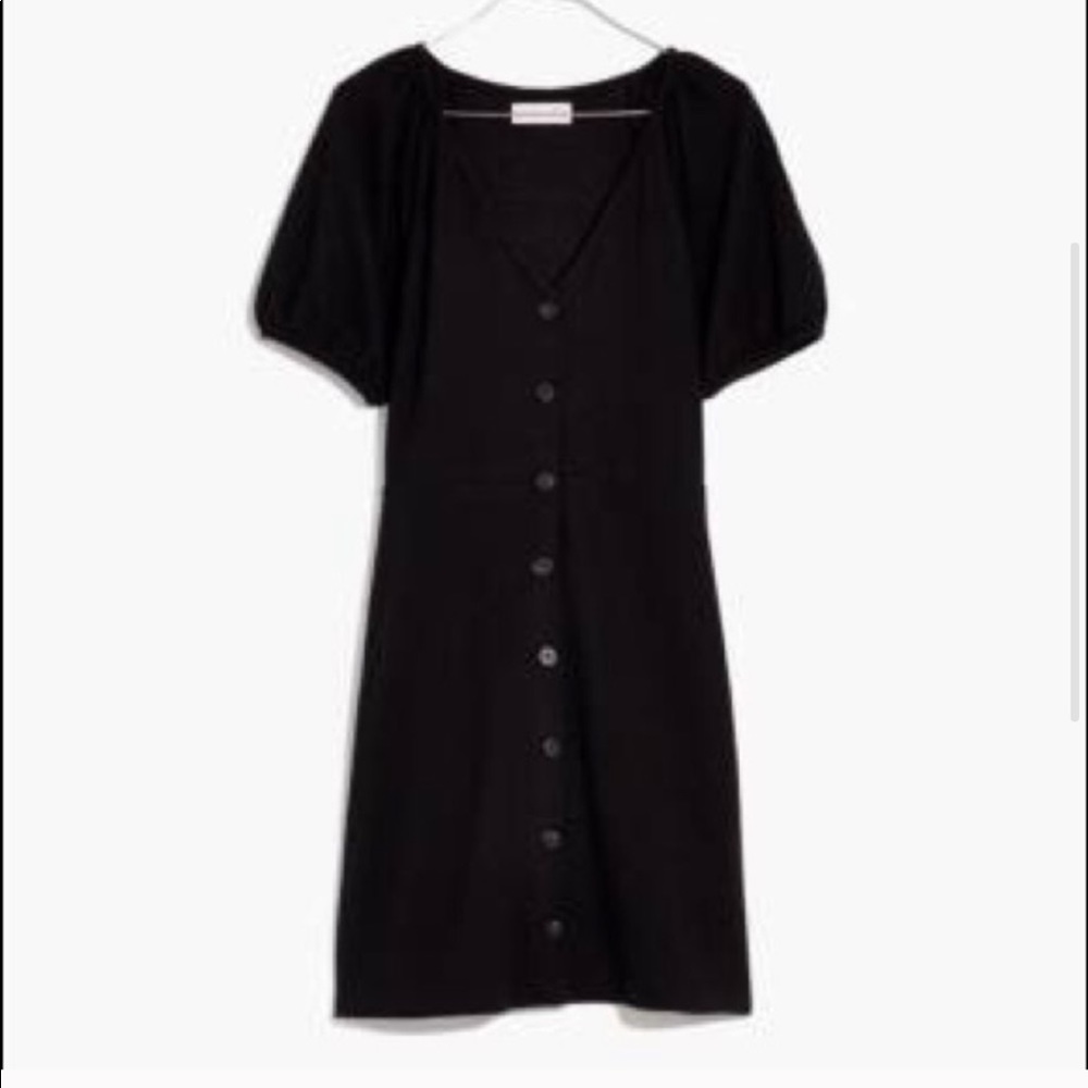 Madewell x texture and thread puff sleeve dress